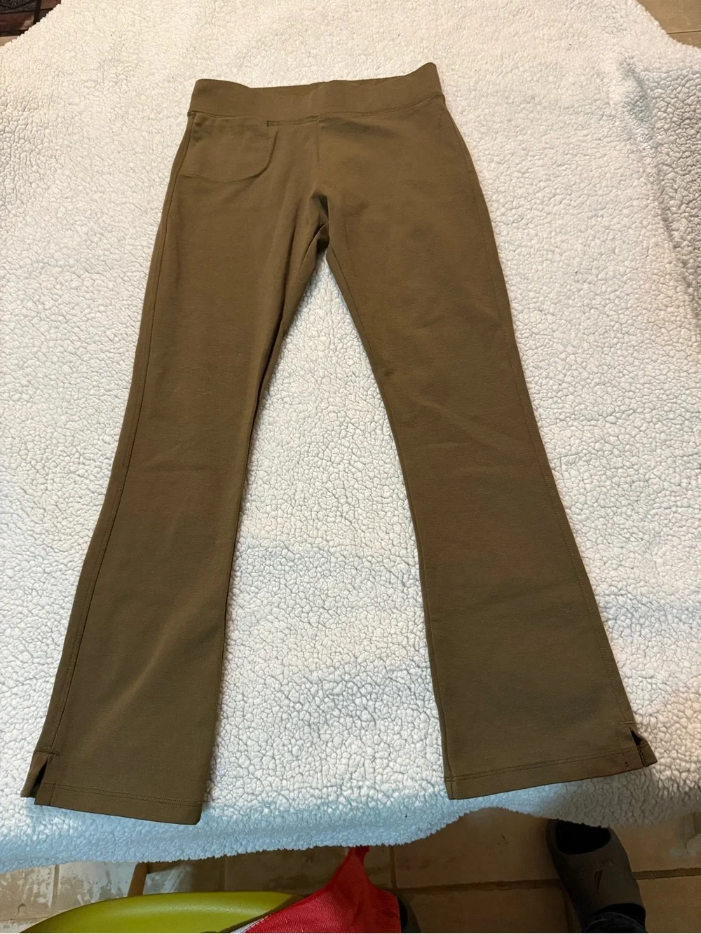 American Giant Kids Olive Leggings with Bootcut